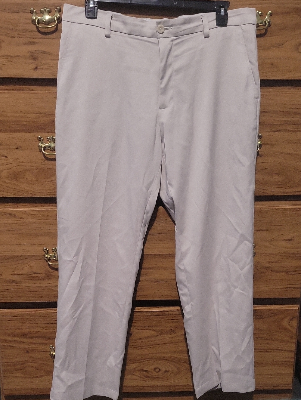 Amazon Essentials Men's Light Gray Dress Pants - Straight Leg